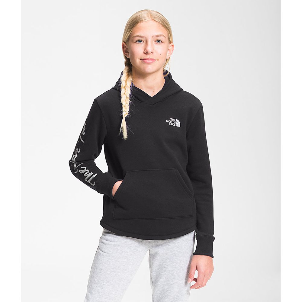 The North Face Hoodie Girls Australia - The North Face Camp Fleece Pullover Black (DUV-580364)